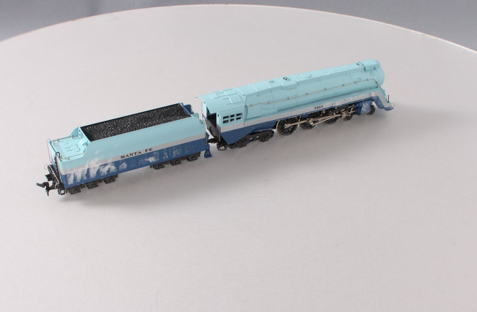 Rivarossi 1573 HO Scale Hudson Santa Fe Steam Locomotive &Tender #3460 EX