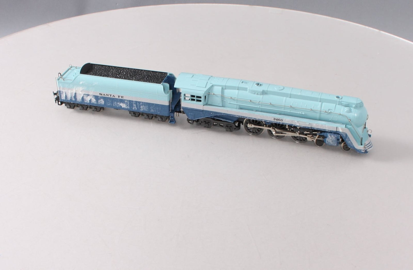 Rivarossi 1573 HO Scale Hudson Santa Fe Steam Locomotive &Tender #3460 EX