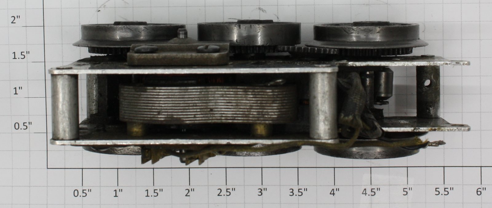 Lionel 2025-100 6-Wheel Steam Locomotive Non-Magne-Traction Motor Assembly