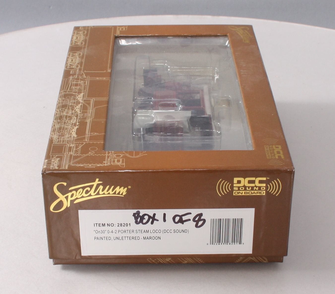 Spectrum 28201 On30 Painted & Unlettered 0-4-2 Porter Steam Loco w Sound & DCC