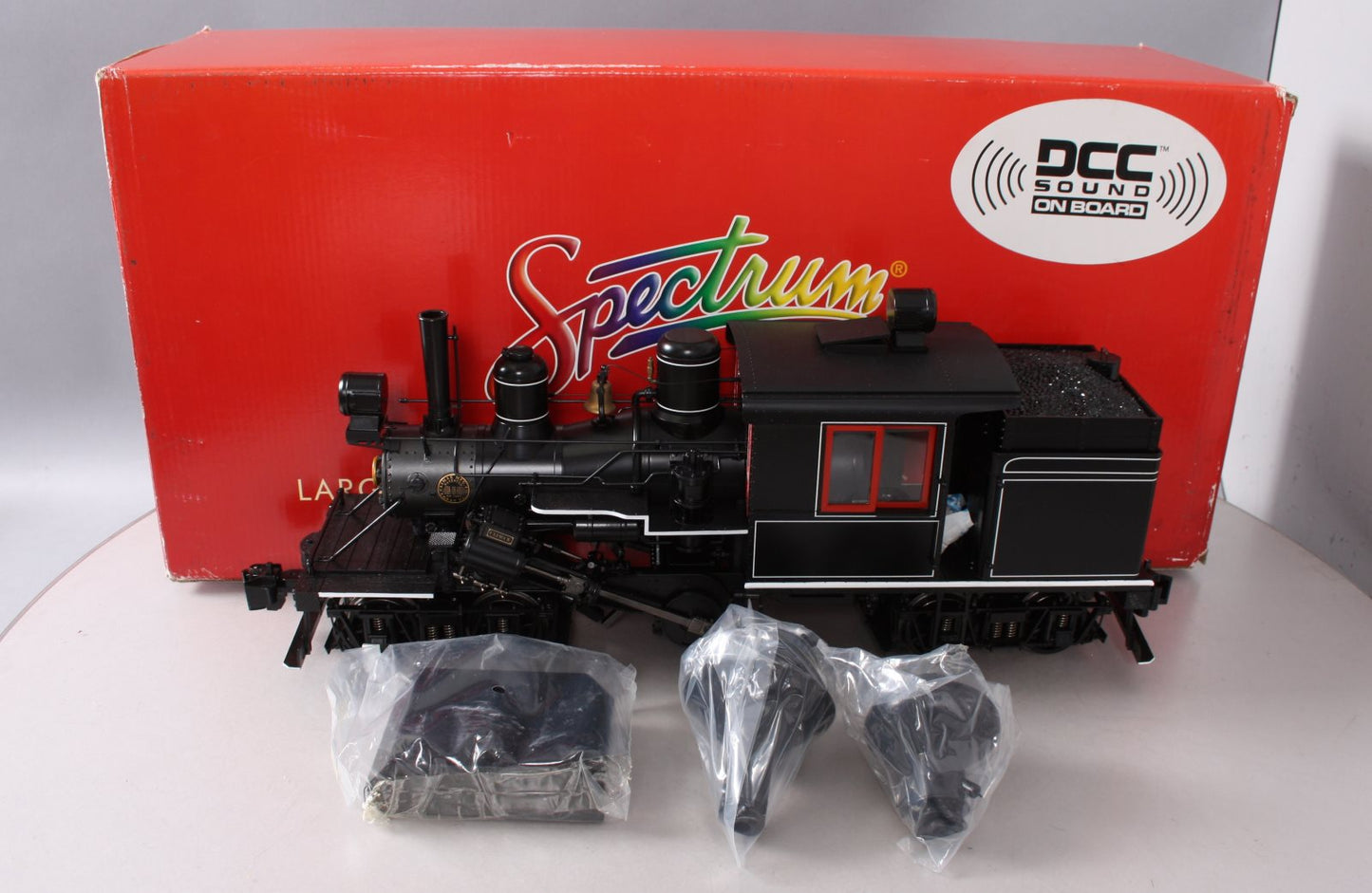 Bachmann 86098 G Spectrum Unlettered Two-Truck Climax Steam Locomotive LN/Box