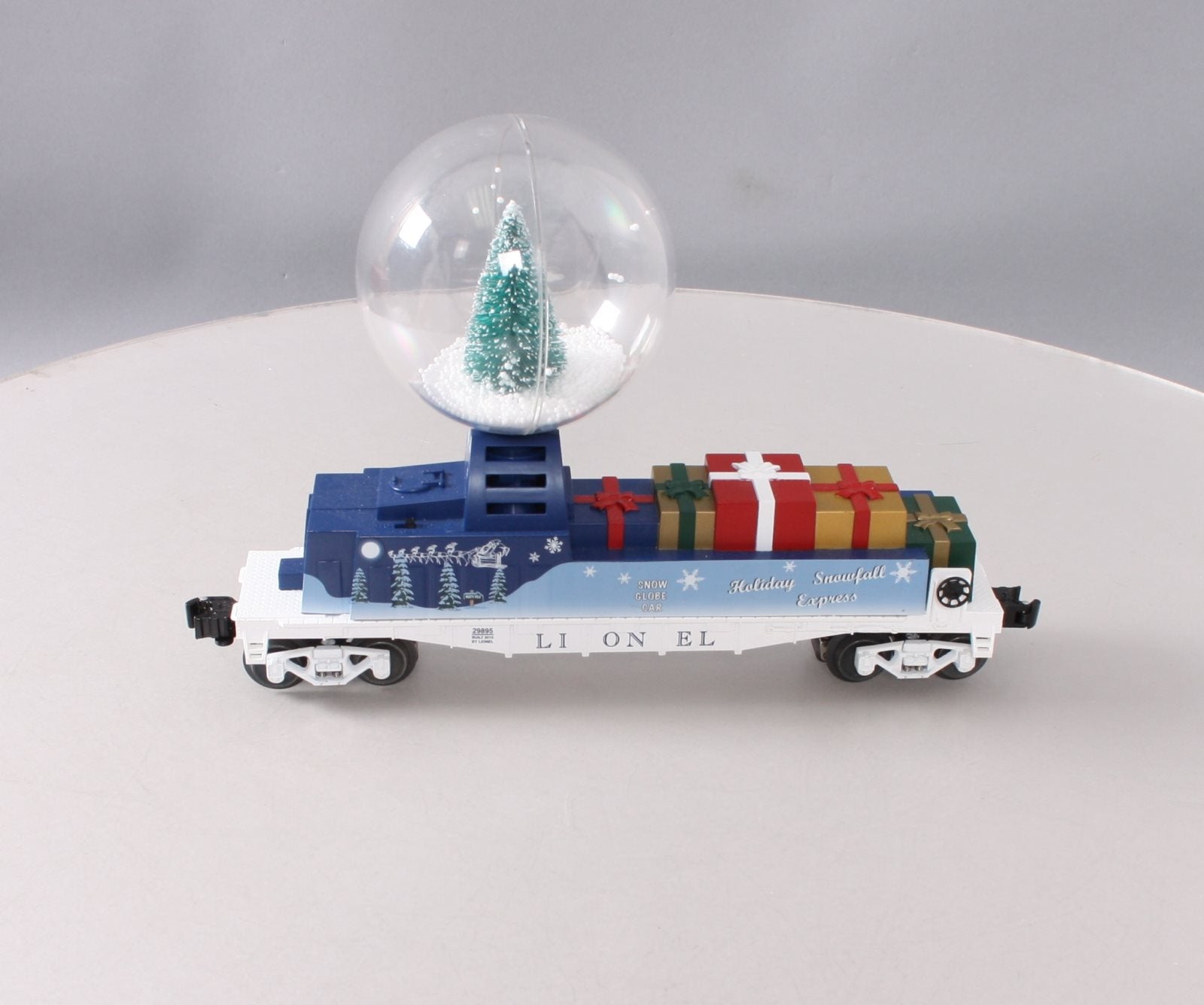 Lionel 6-29895 O Gauge Christmas Snowglobe Flatcar