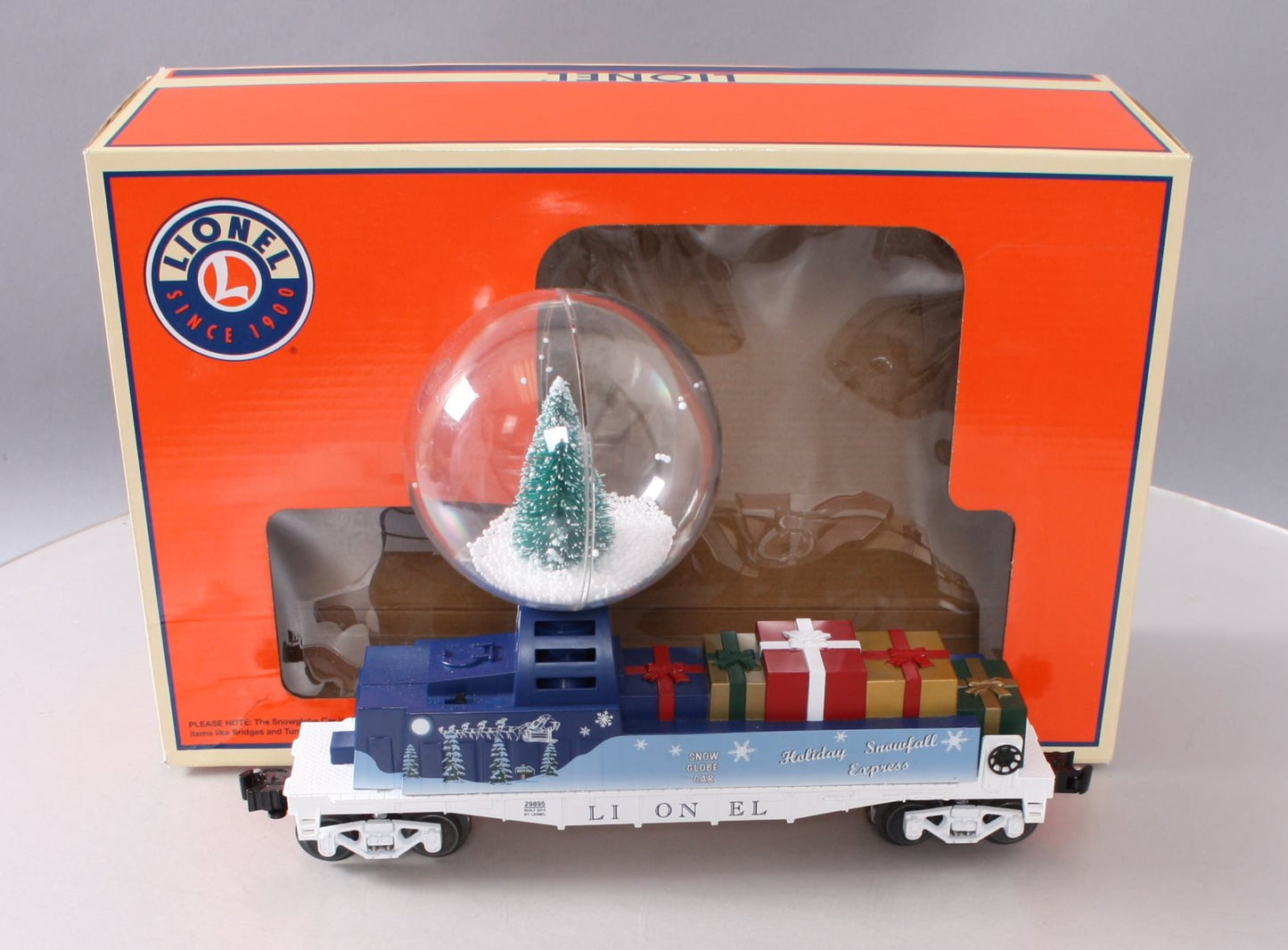 Lionel 6-29895 O Gauge Christmas Snowglobe Flatcar