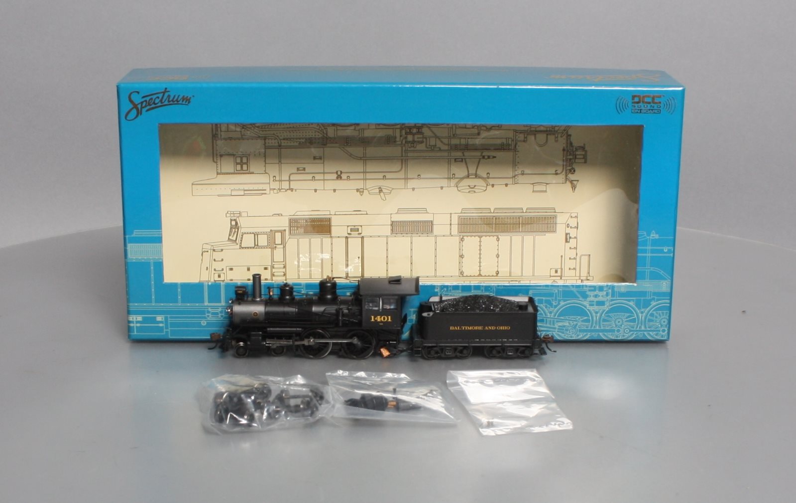 Bachmann 80131 HO B&O 4-4-0 Steam Locomotive w/DCC & Sound #1401