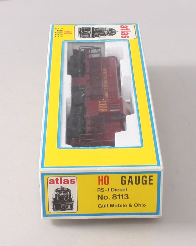 Atlas 8113 HO Gulf Mobile & Ohio RS-1 Diesel Locomotive LN/Box