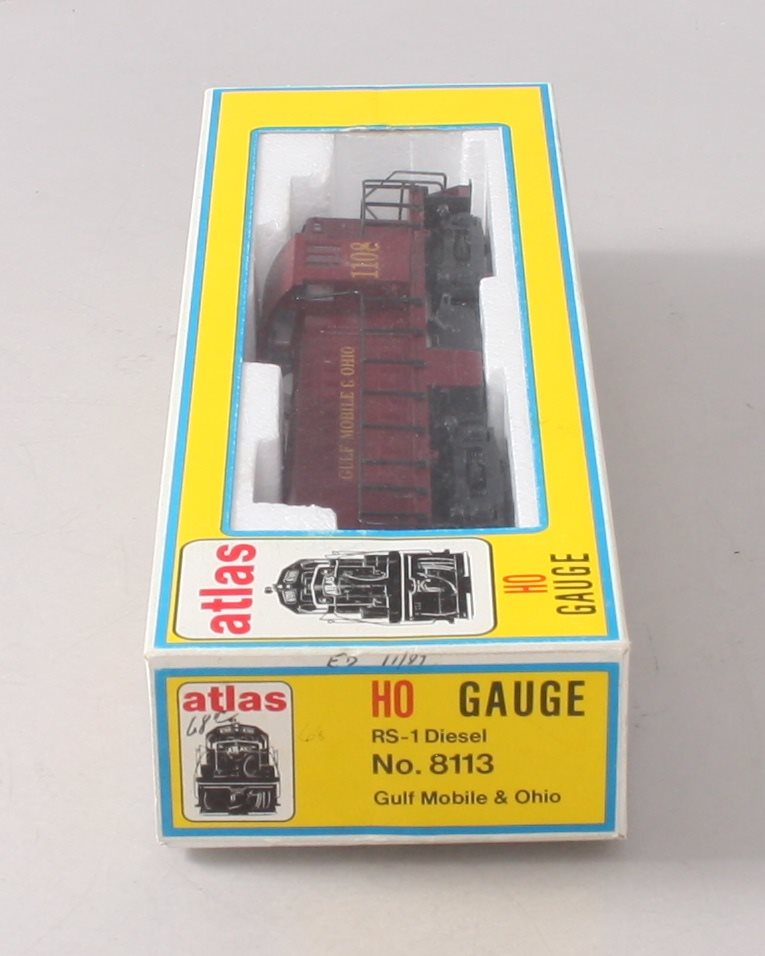 Atlas 8113 HO Gulf Mobile & Ohio RS-1 Diesel Locomotive LN/Box