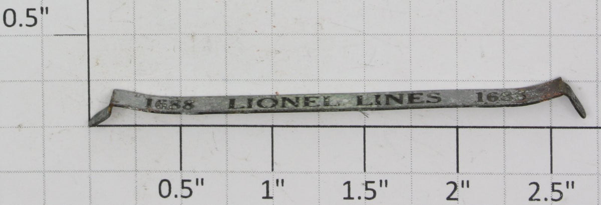 Lionel 1688-12A Lionel Lines 1688 Small Font Side Nameplate