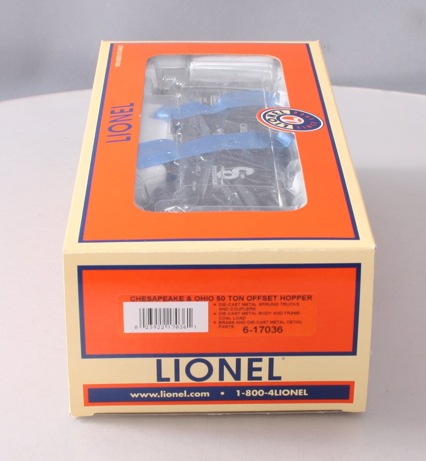 Lionel 6-17036 O Gauge Chesapeake and Ohio 50 Ton Offset Coal Hopper #123456 LN/Box