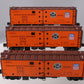Lionel 6-11872 O Gauge Pacific Fruit Express Refrigerator Car (Pack of 3) LN/Box