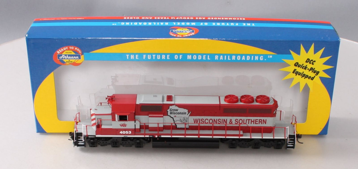 Athearn 95253 HO Wisconsin Southern WSOR SD40-2 81" Nose Diesel Locomotive #4053 LN/Box