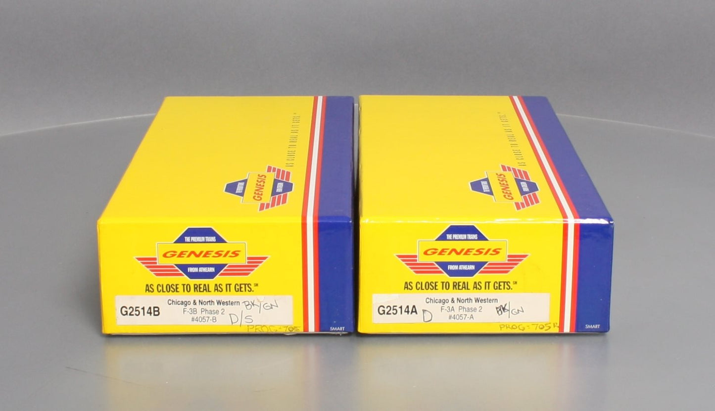 Athearn G2514 HO Scale Chicago & North Western F-3A/B Diesel Locomotive Set LN/Box