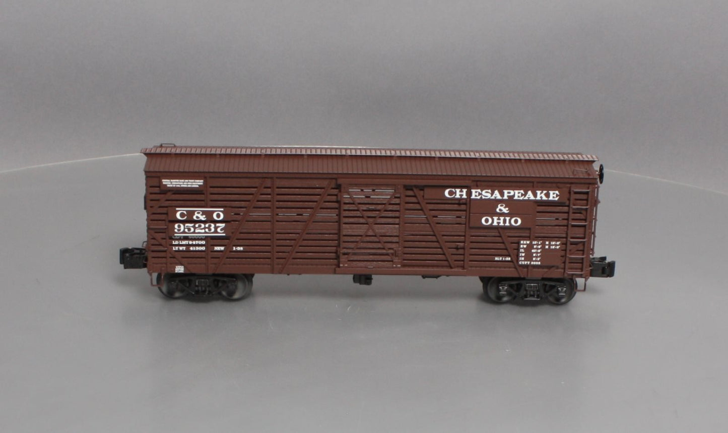 Lionel 6-17711 O Scale C&O ACF 40-Ton Stock Car #95237 LN/Box