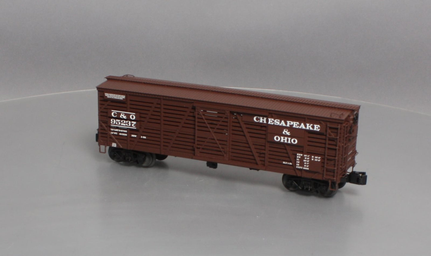Lionel 6-17711 O Scale C&O ACF 40-Ton Stock Car #95237 LN/Box