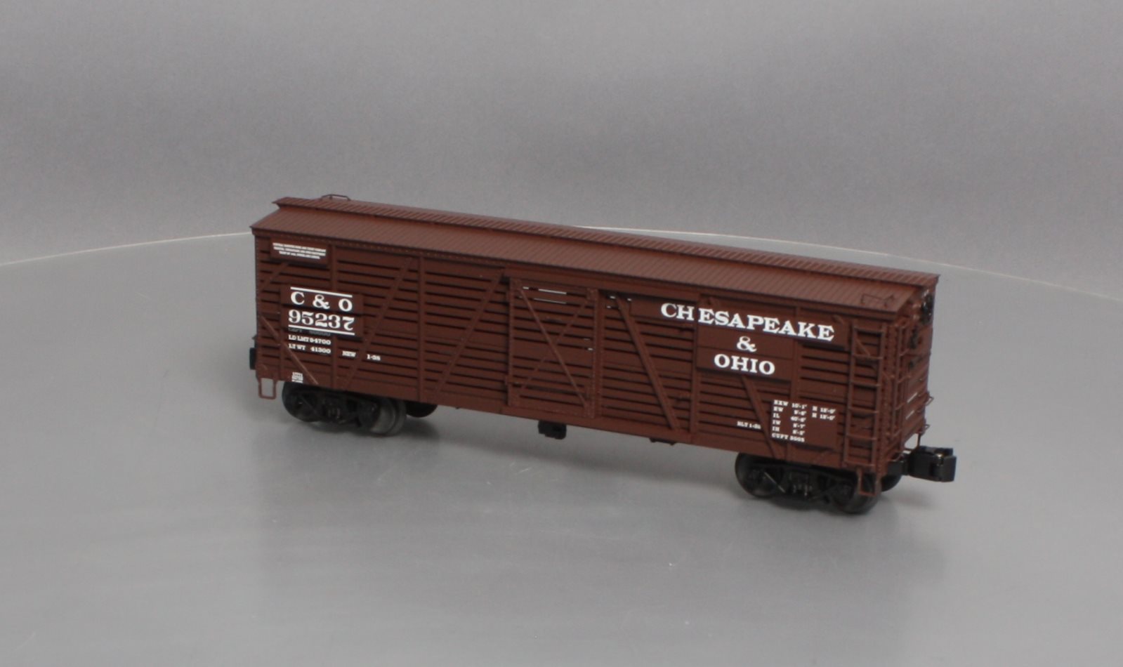 Lionel 6-17711 O Scale C&O ACF 40-Ton Stock Car #95237 LN/Box