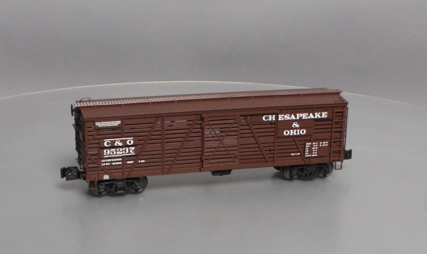 Lionel 6-17711 O Scale C&O ACF 40-Ton Stock Car #95237 LN/Box