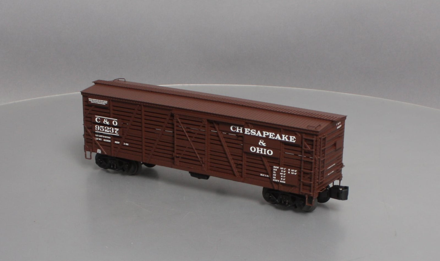 Lionel 6-17711 O Scale C&O ACF 40-Ton Stock Car #95237 LN/Box