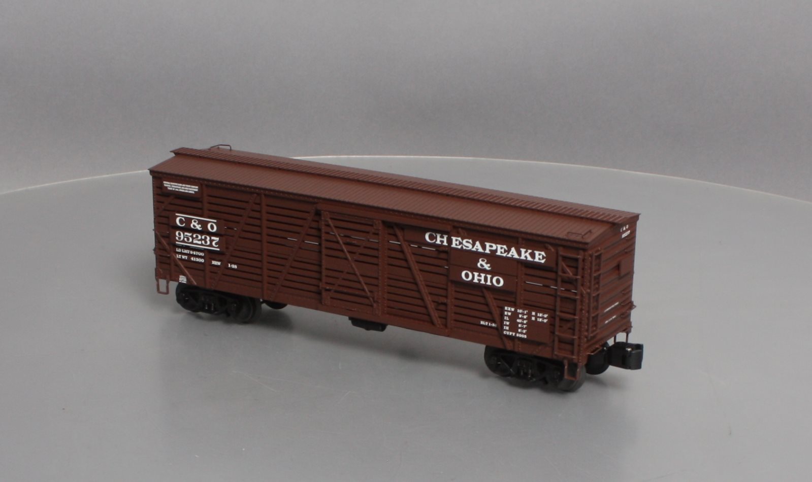 Lionel 6-17711 O Scale C&O ACF 40-Ton Stock Car #95237 LN/Box