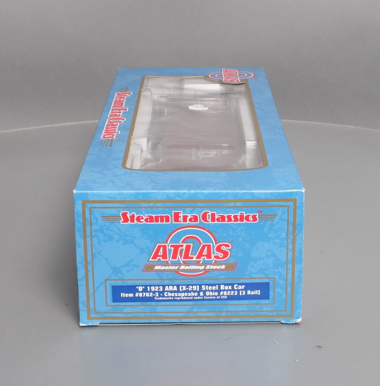 Atlas 8762-3 O Gauge Chesapeake & Ohio ARA Xr29" Steel Boxcar #8223 - 3-Rail LN/Box