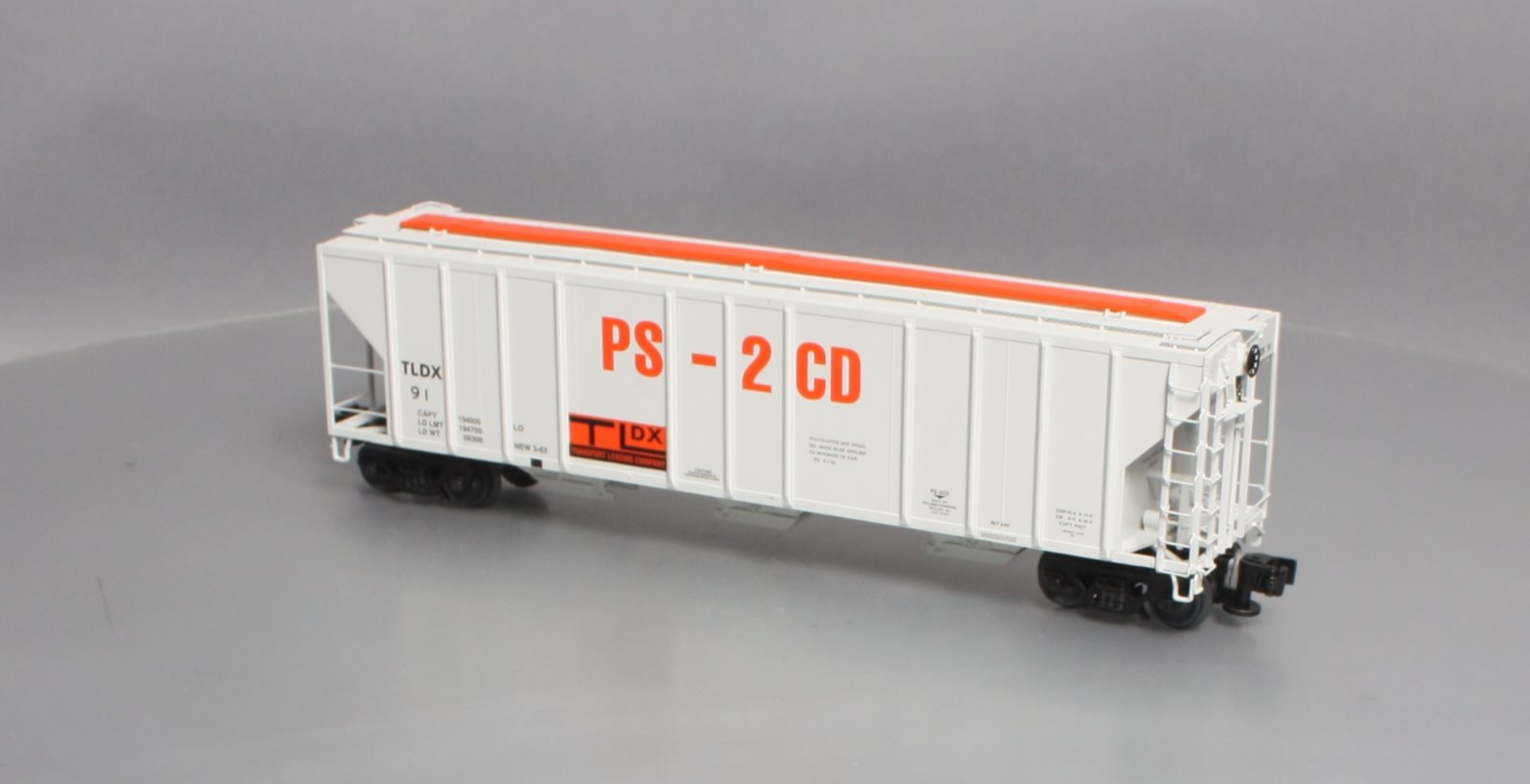 Lionel 6-84128 O TLDX Demonstrator PS-2CD Covered Hopper LN/Box