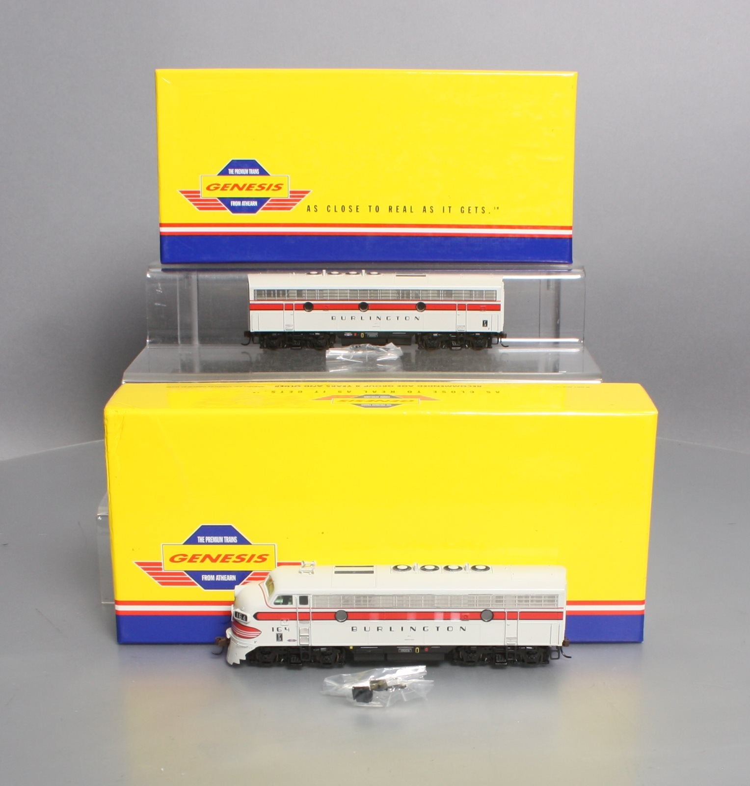 Athearn G2703 HO CB&Q F3A/B Diesel Locomotive Set #164C/B LN/Box