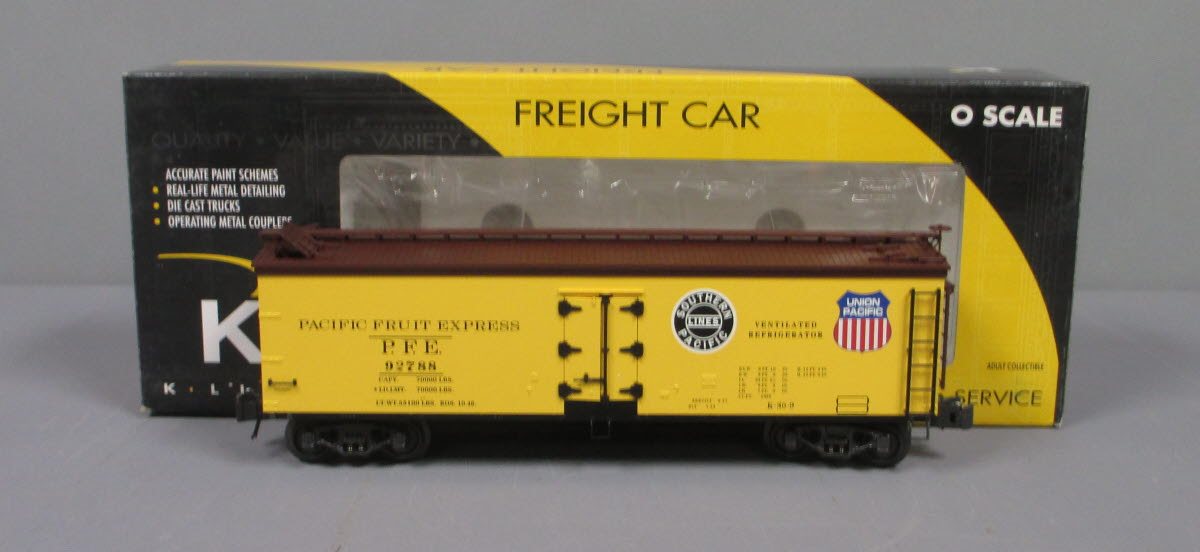 K-Line K742-2111 O Gauge Pacific Fruit Express Woodside Refrigerator Car #92788 LN/Box