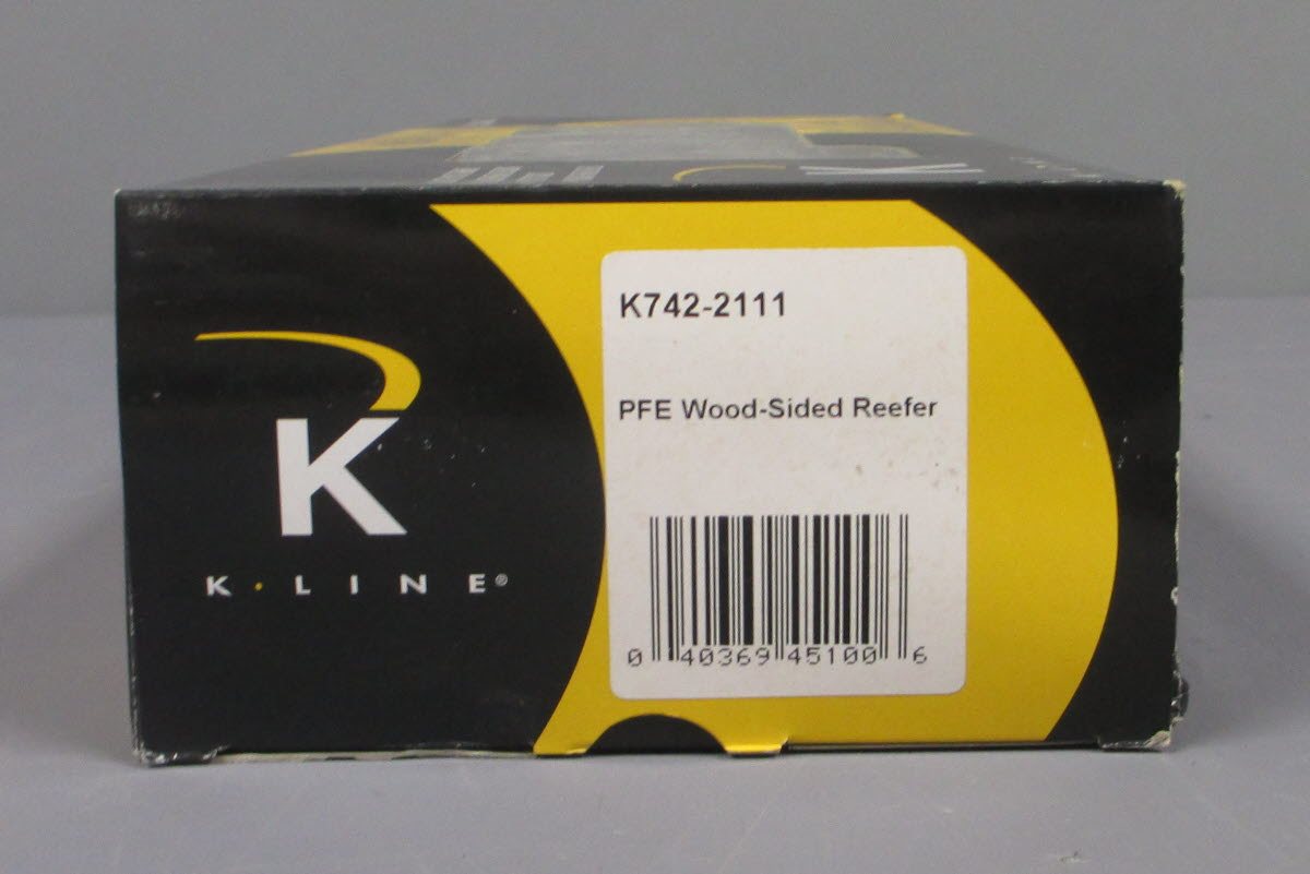 K-Line K742-2111 O Gauge Pacific Fruit Express Woodside Refrigerator Car #92788 LN/Box