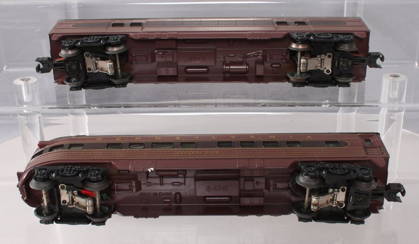 K-Line K4580C O PRR "Fleet of Modernism" Streamliner Passenger Cars (Set of 2) LN/Box