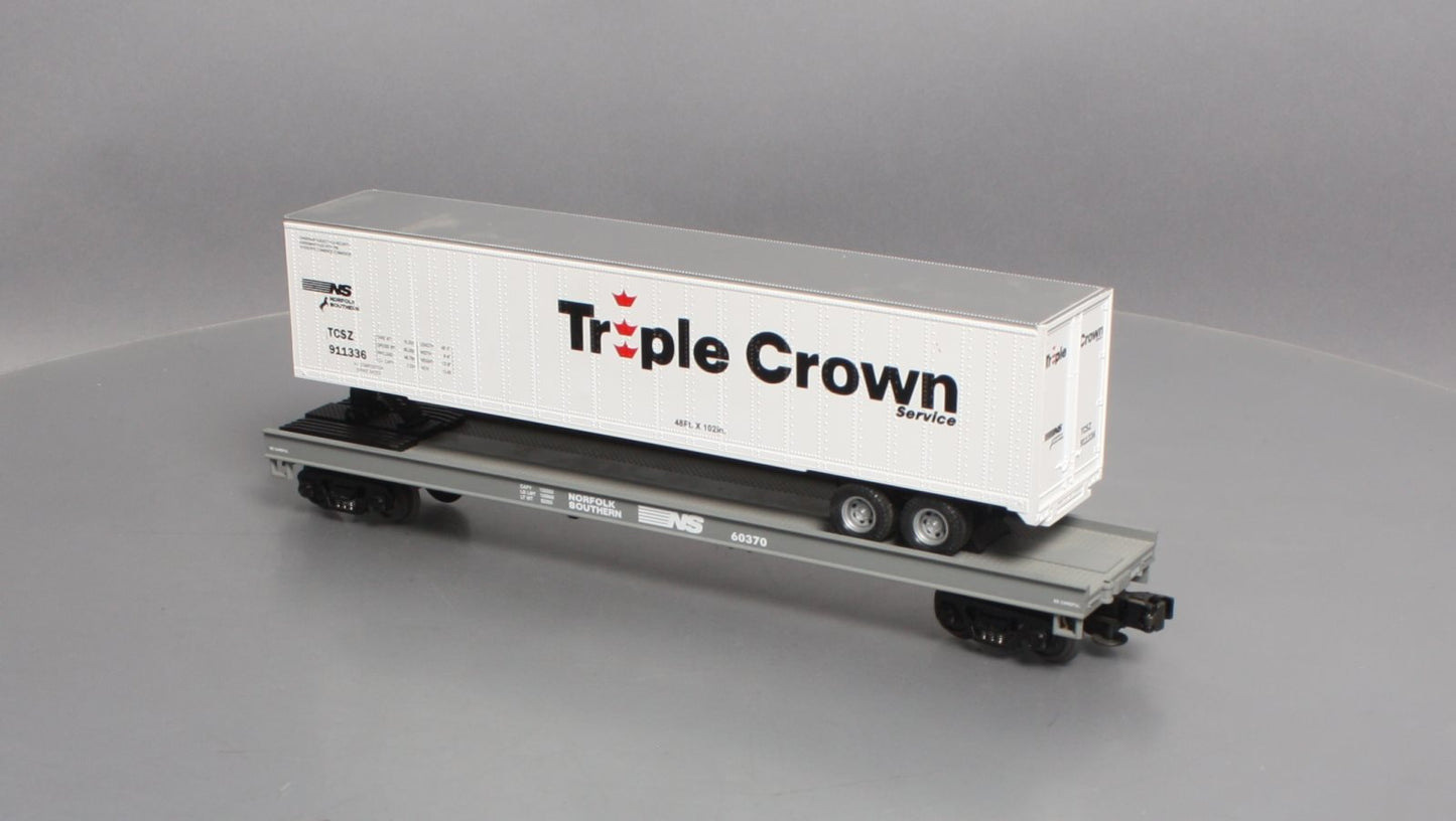 MTH 20-98116 O Norfolk Southern Flatcar with 48' Trailer #60370 LN/Box