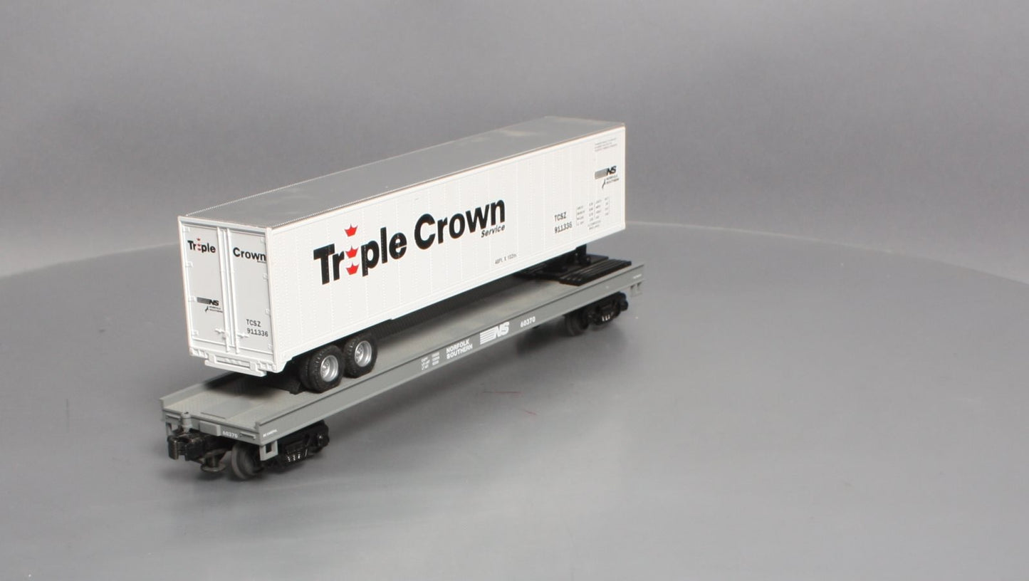MTH 20-98116 O Norfolk Southern Flatcar with 48' Trailer #60370 LN/Box