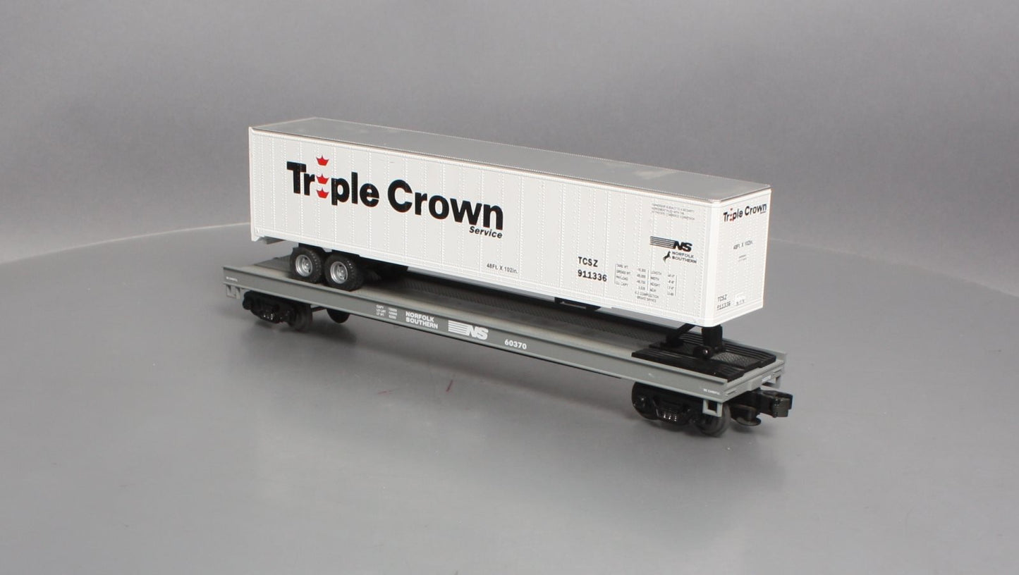 MTH 20-98116 O Norfolk Southern Flatcar with 48' Trailer #60370 LN/Box