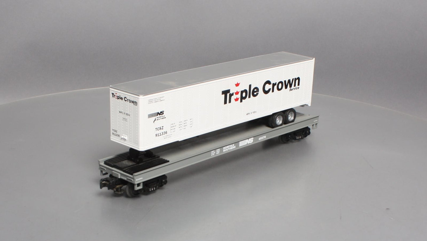 MTH 20-98116 O Norfolk Southern Flatcar with 48' Trailer #60370 LN/Box