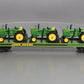 MTH 20-98361 O Gauge John Deere Flat Car w/ Three 4010 Tractors LN/Box