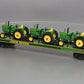 MTH 20-98361 O Gauge John Deere Flat Car w/ Three 4010 Tractors LN/Box