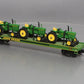 MTH 20-98361 O Gauge John Deere Flat Car w/ Three 4010 Tractors LN/Box