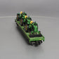 MTH 20-98361 O Gauge John Deere Flat Car w/ Three 4010 Tractors LN/Box
