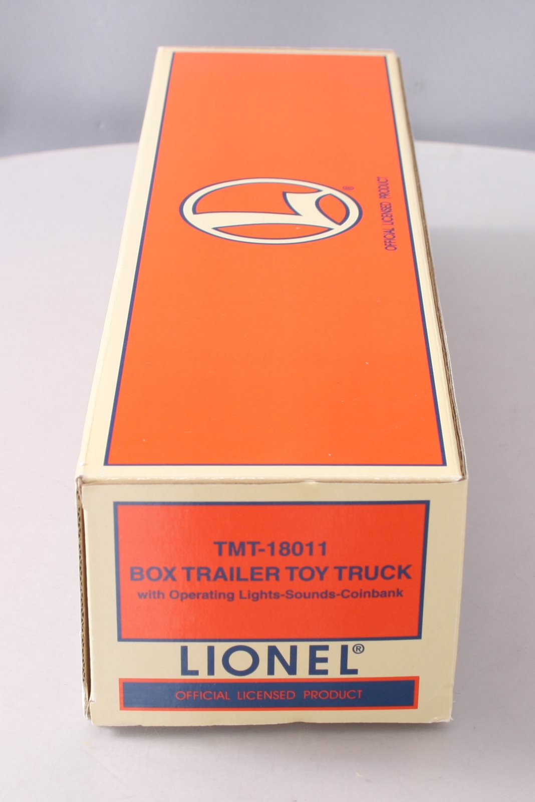 Lionel TMT-18011 Lionel Box Trailer Toy Truck W/Operating Lights/SoundsCoin Bank LN/Box