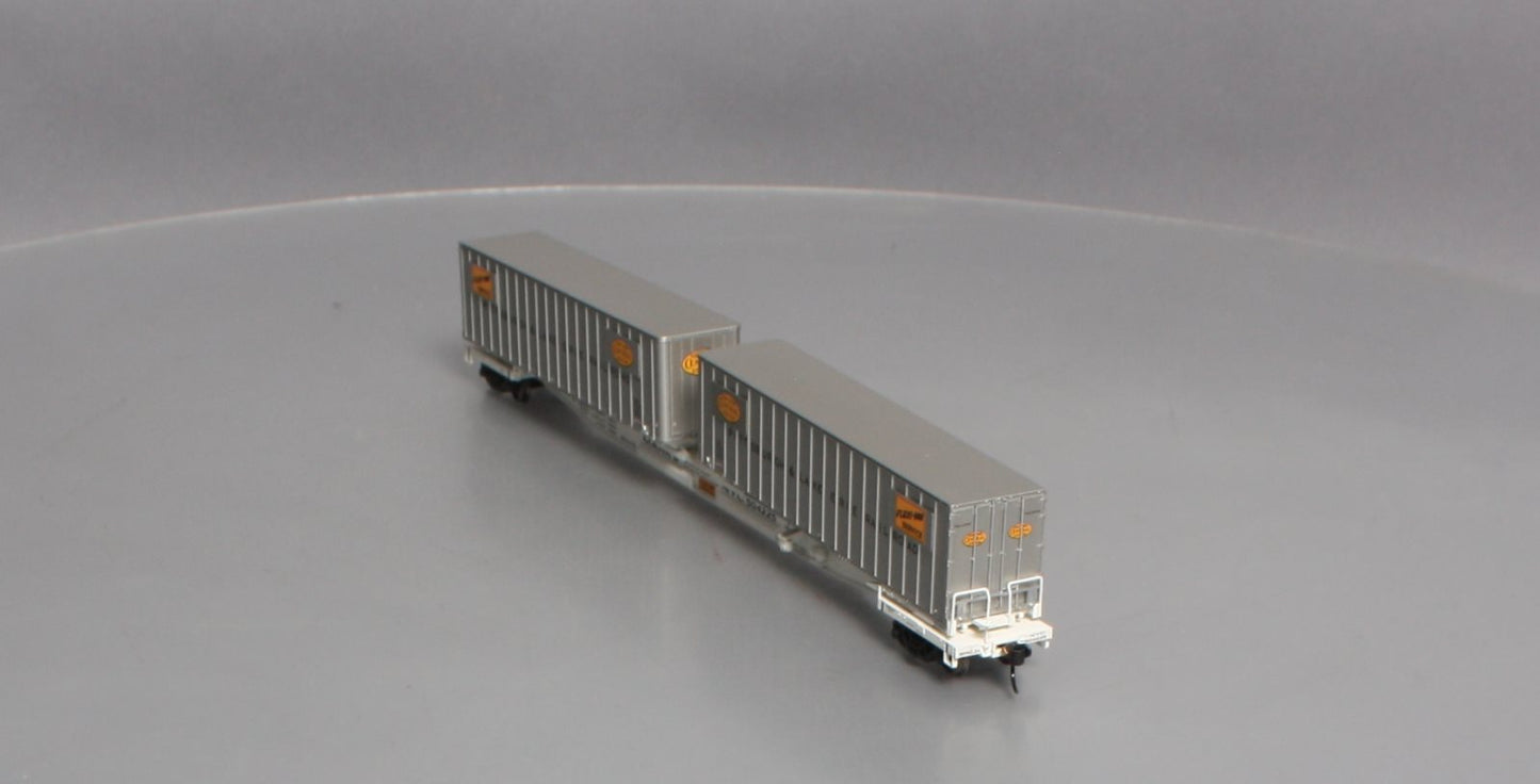 Walthers 932-40853 HO P&L.E Flexi-Van Flat Car With Trailer #504225 LN
