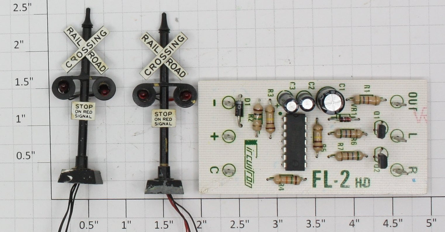 Circuitron 800-5102 FL-2 Heavy Duty Alternating Flasher Crossing Signal Kit