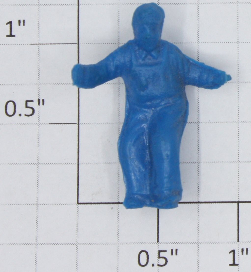 Lionel 3464-17 O Gauge Light Blue Man with Both Arms Out Figure