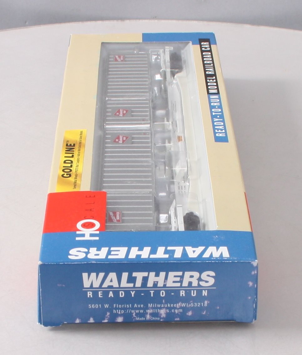 Walthers 932-3922 HO Milwaukee Road Flexi-Van Flatcar W/ Trailer #7025