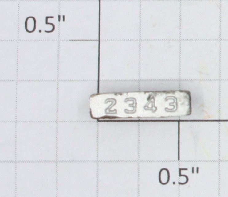 Lionel 2343-Sil Left Hand Silver Painted Marker Lens/Number Board