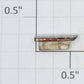 Lionel 2343-Sil Left Hand Silver Painted Marker Lens/Number Board