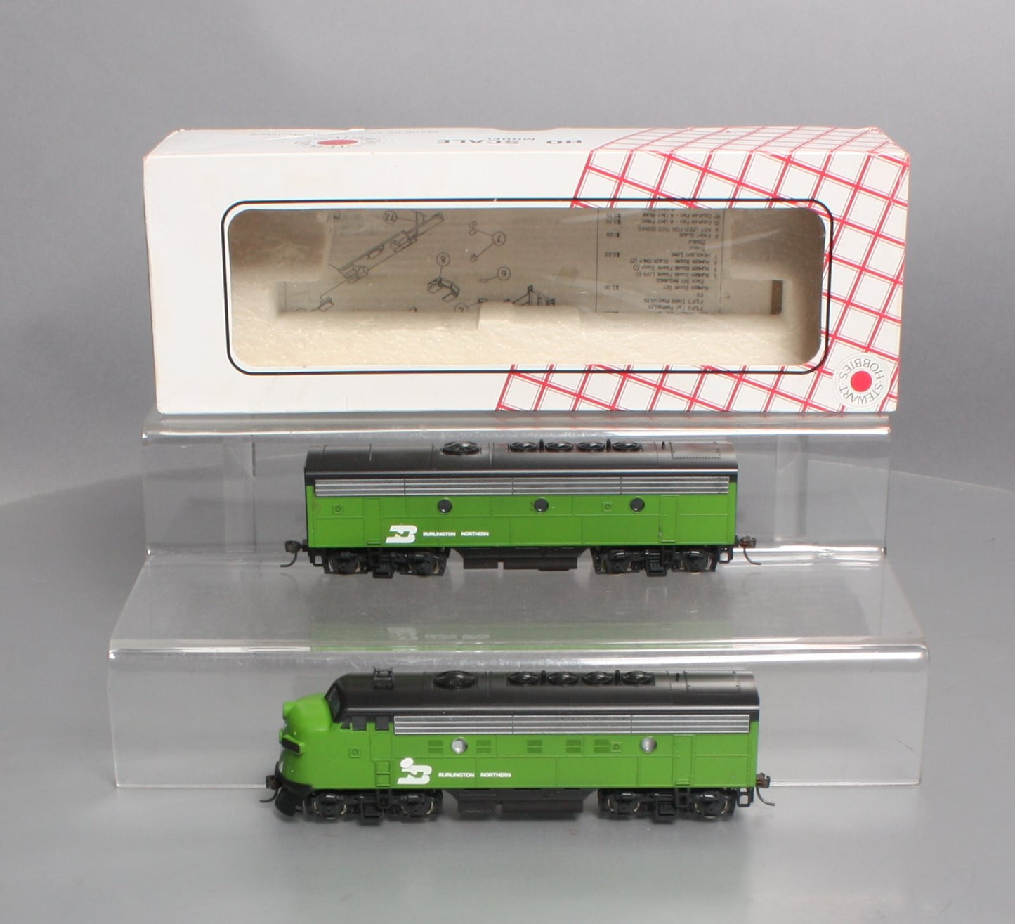 Stewart 5911 HO Scale Burlington Northern EMD F9 A/B Diesel Locomotive Set NIB