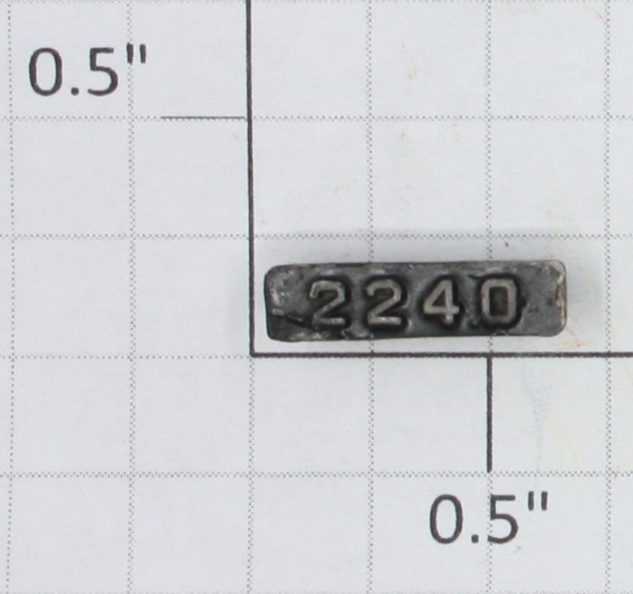 Lionel 2240-6 Right Hand Black Painted Raised Number Marker Lens/Numbe ...