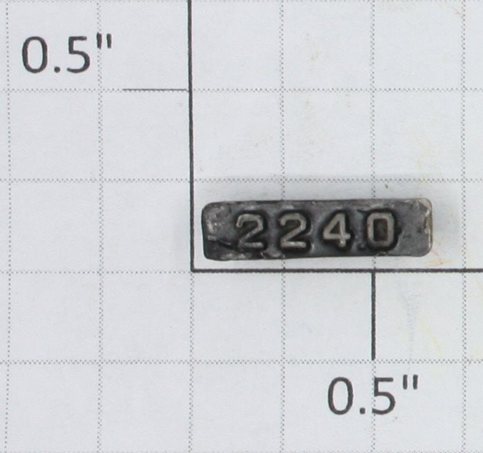 Lionel 2240-6 Right Hand Black Painted Raised Number Marker Lens/Number Board