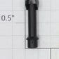 Lionel 27634-16 Santa Fe Extended Vision Black Smoke Stack with Deflector