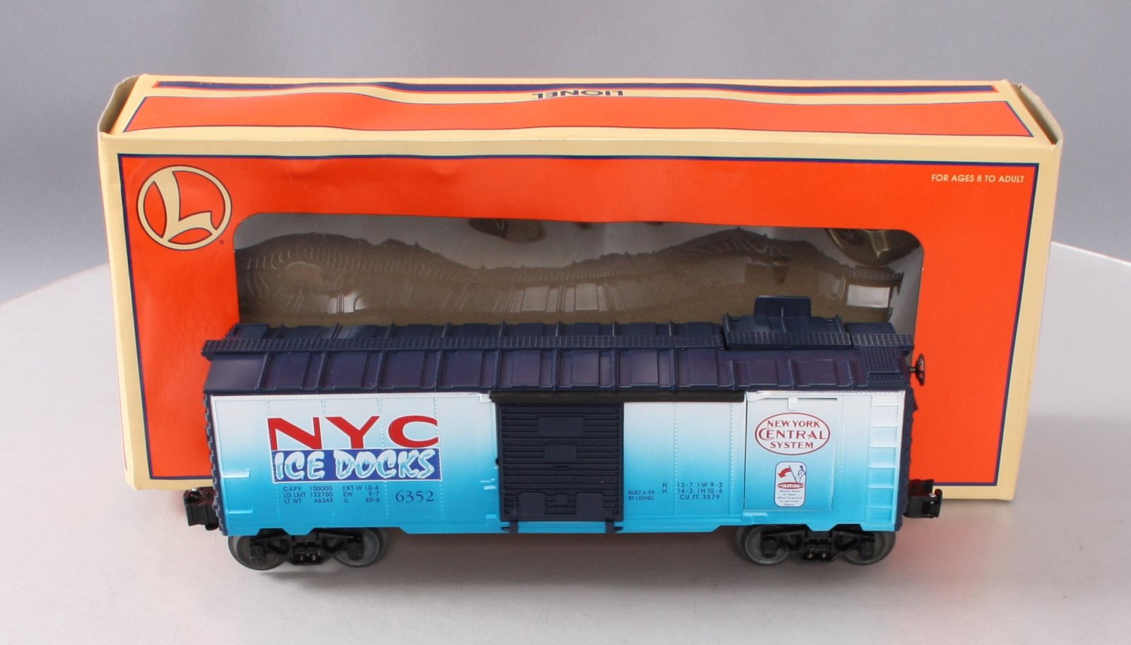 Lionel 6-16767 O Gauge New York Central Ice Docks Operating Ice Car #6352 LN/Box