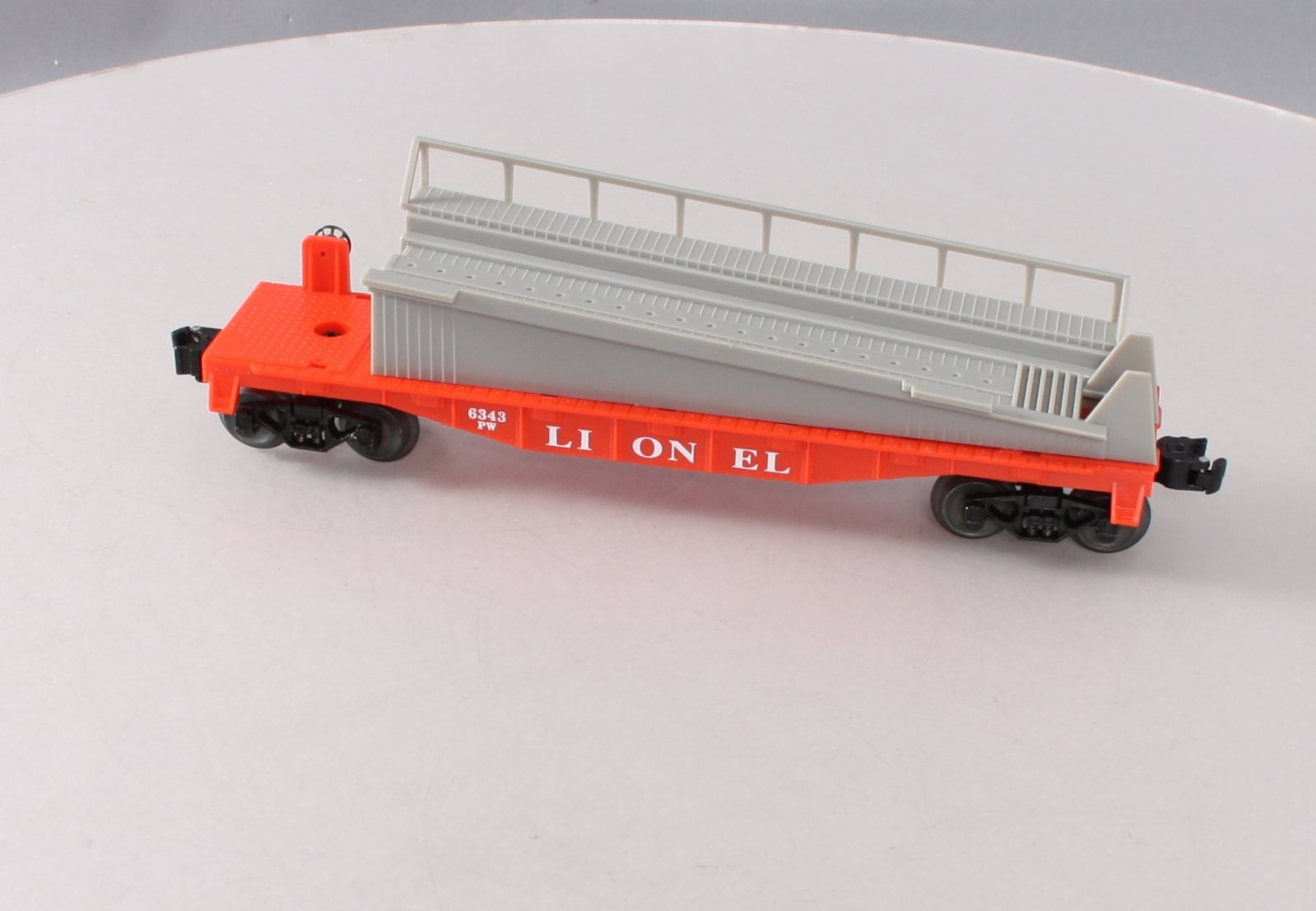 Lionel 6-19450 O Gauge PWC Barrel Ramp Car #6343 LN/Box