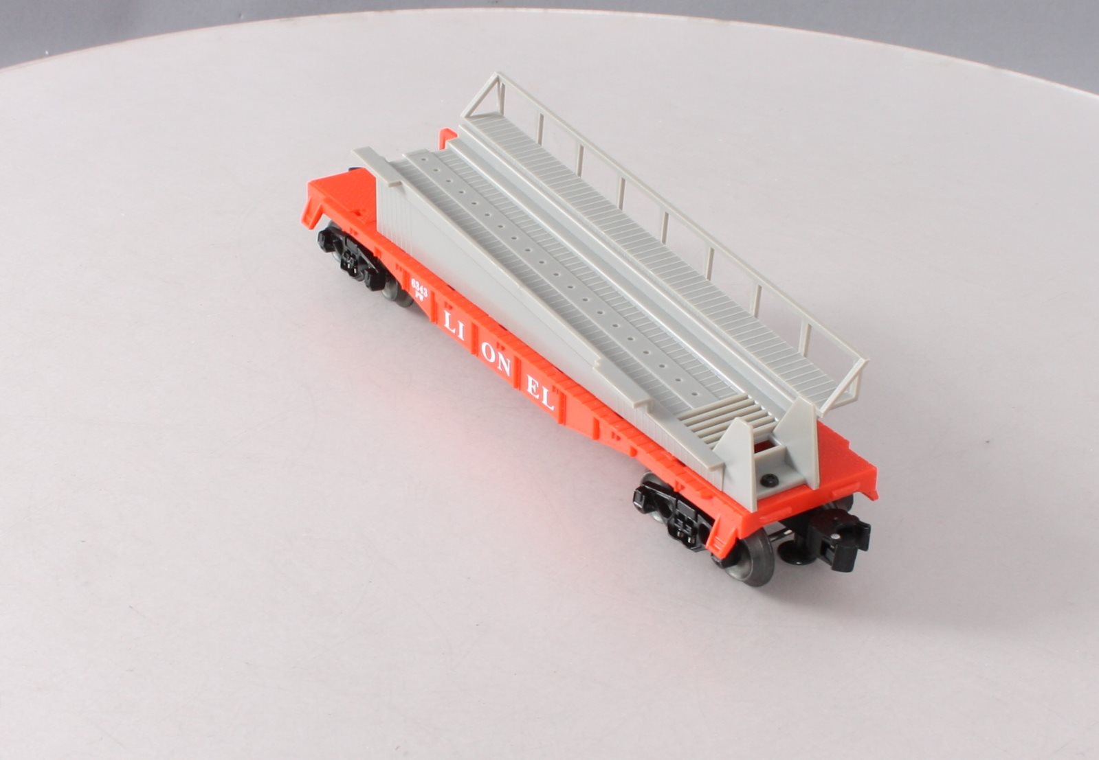 Lionel 6-19450 O Gauge PWC Barrel Ramp Car #6343 LN/Box