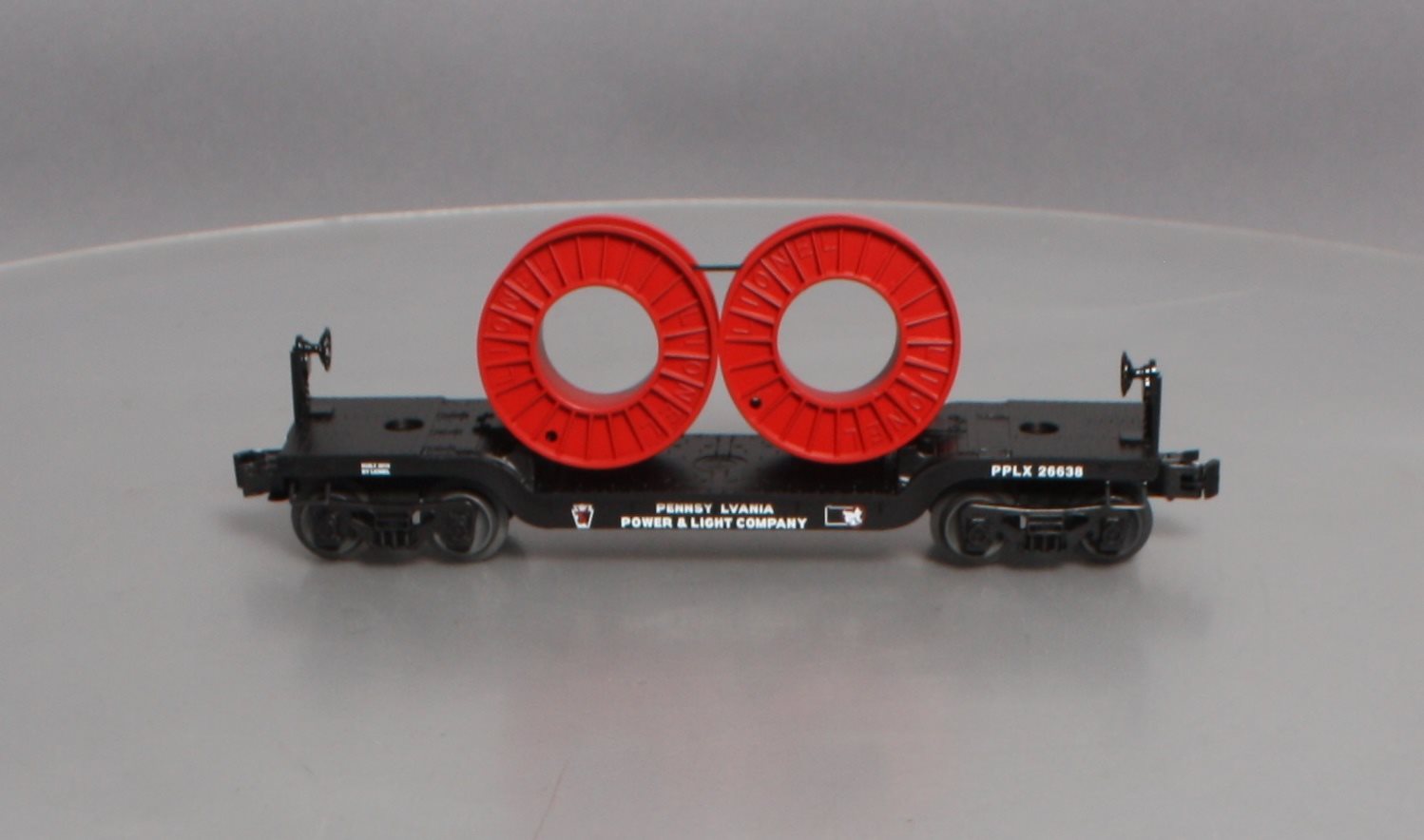 Lionel 6-26638 O Gauge PP&L Flatcar w/Reels